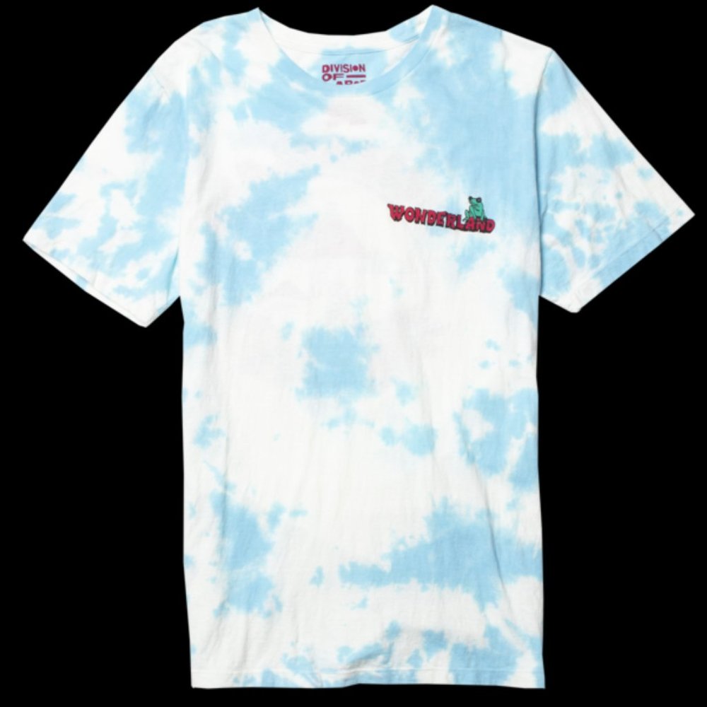 WONDERLAND Cloud Tie Dye Technique Graphic Tee || Division of Labor T-Shirt